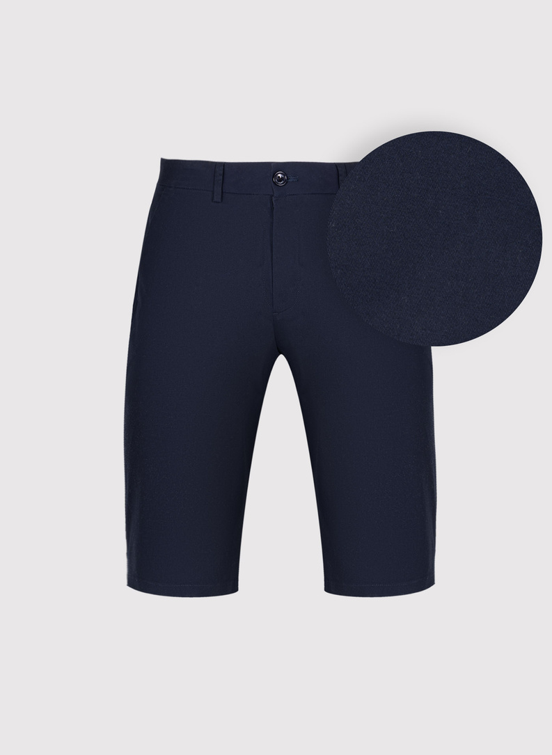 Bermudy męskie w kolorze granatowym