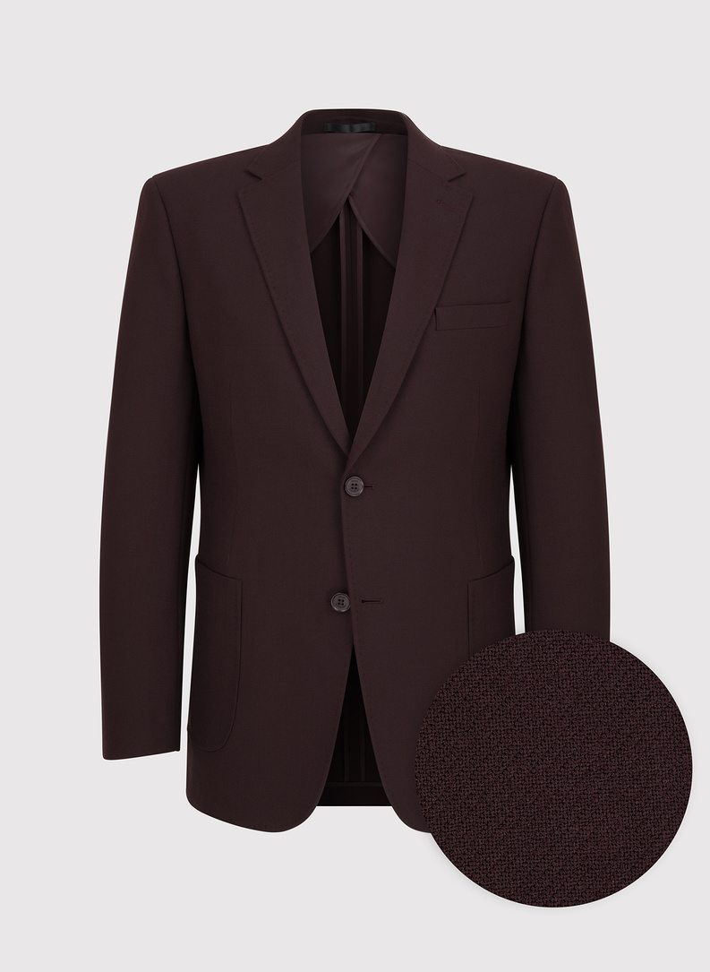 Burgundowa casualowa marynarka męska