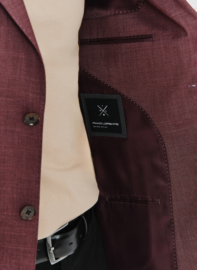 Casualowa gładka marynarka męska