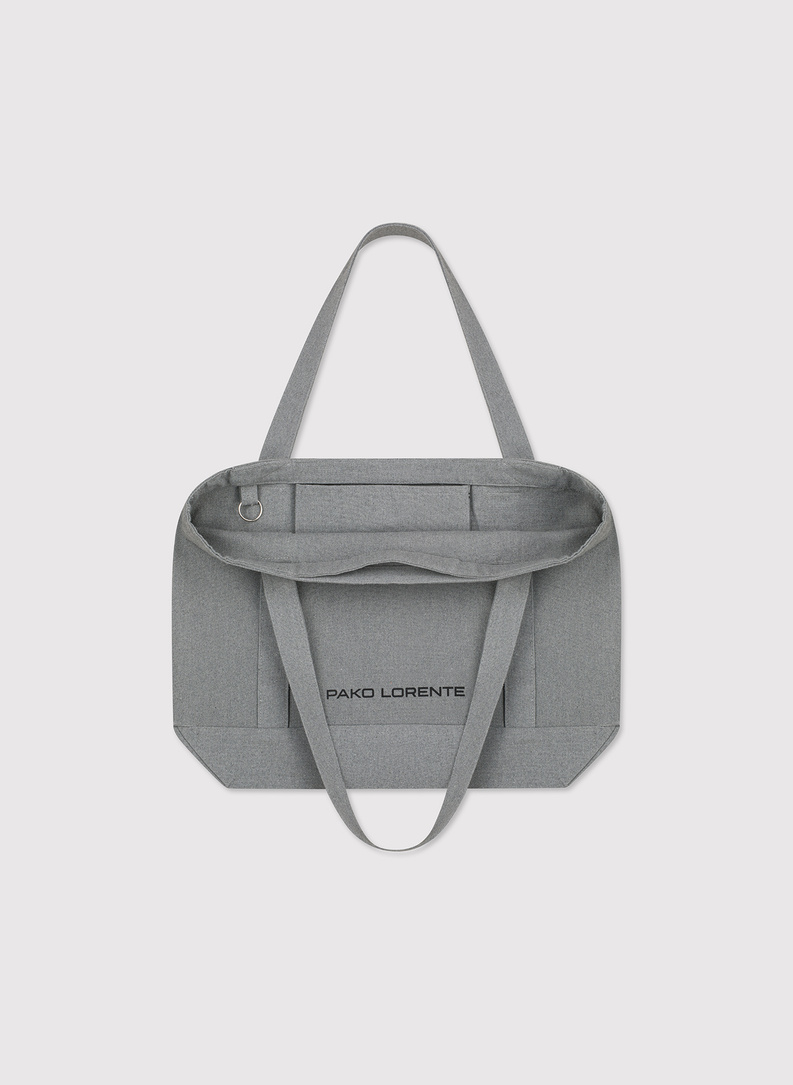 Szara torba materiałowa unisex