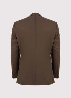 Brązowa marynarka garniturowa 