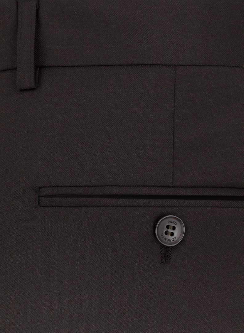 Brązowe spodnie garniturowe