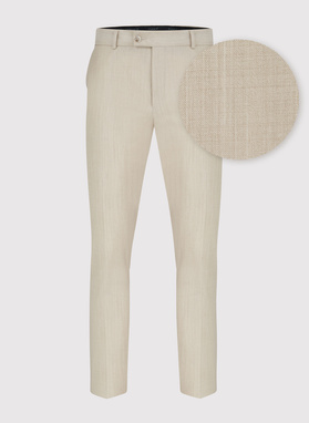 Beżowe spodnie garniturowe P22SP-6G-025-E-S