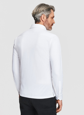 Biała koszula typu popover