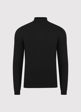 Półgolf męski w czarnym kolorze