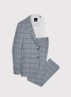 Kraciasta męska marynarka garniturowa