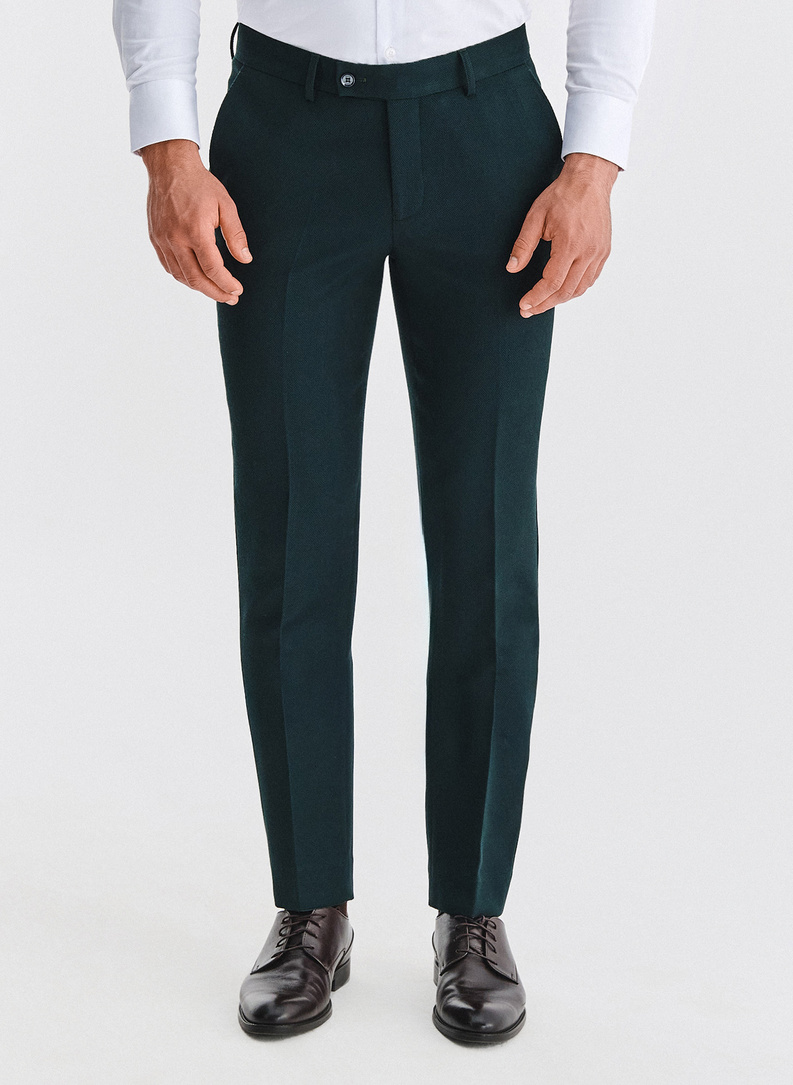 Zielony garnitur męski