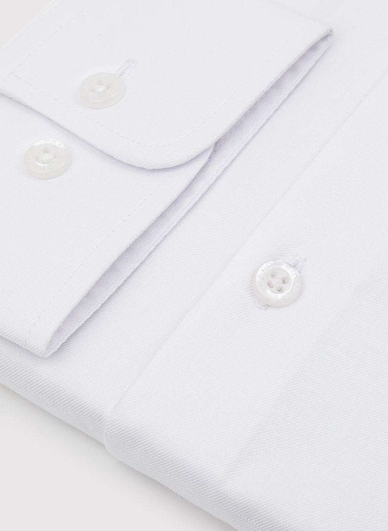 Biała bawełniana koszula męska