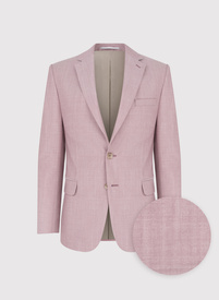 Rożowa marynarka garniturowa wełna
