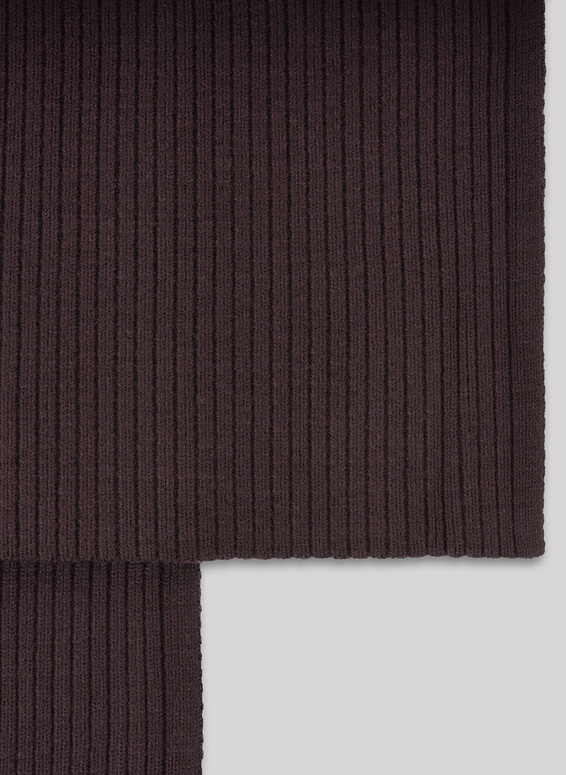 Brązowy komplet męski czapka i szalik