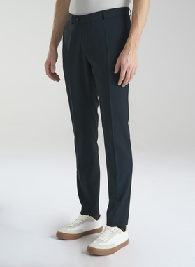 Wełniany zielony garnitur męski