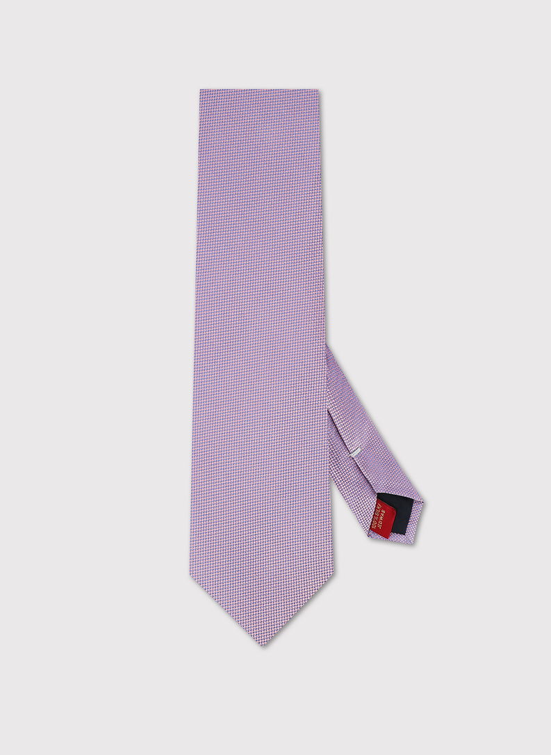 Fioletowy zestaw krawat i poszetka