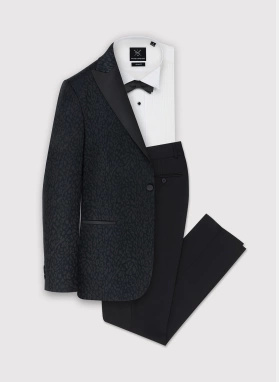 Ślubny żakardowy smoking męski