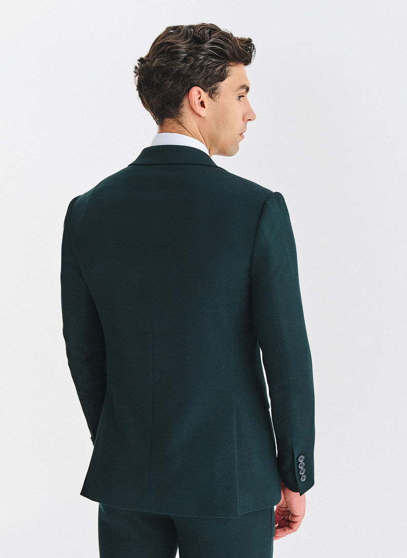 Zielony garnitur męski