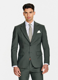 Zielona wełniana marynarka garniturowa