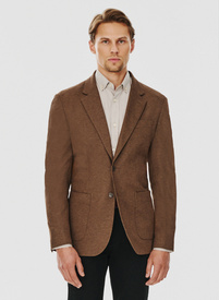 Brązowa marynarka męska