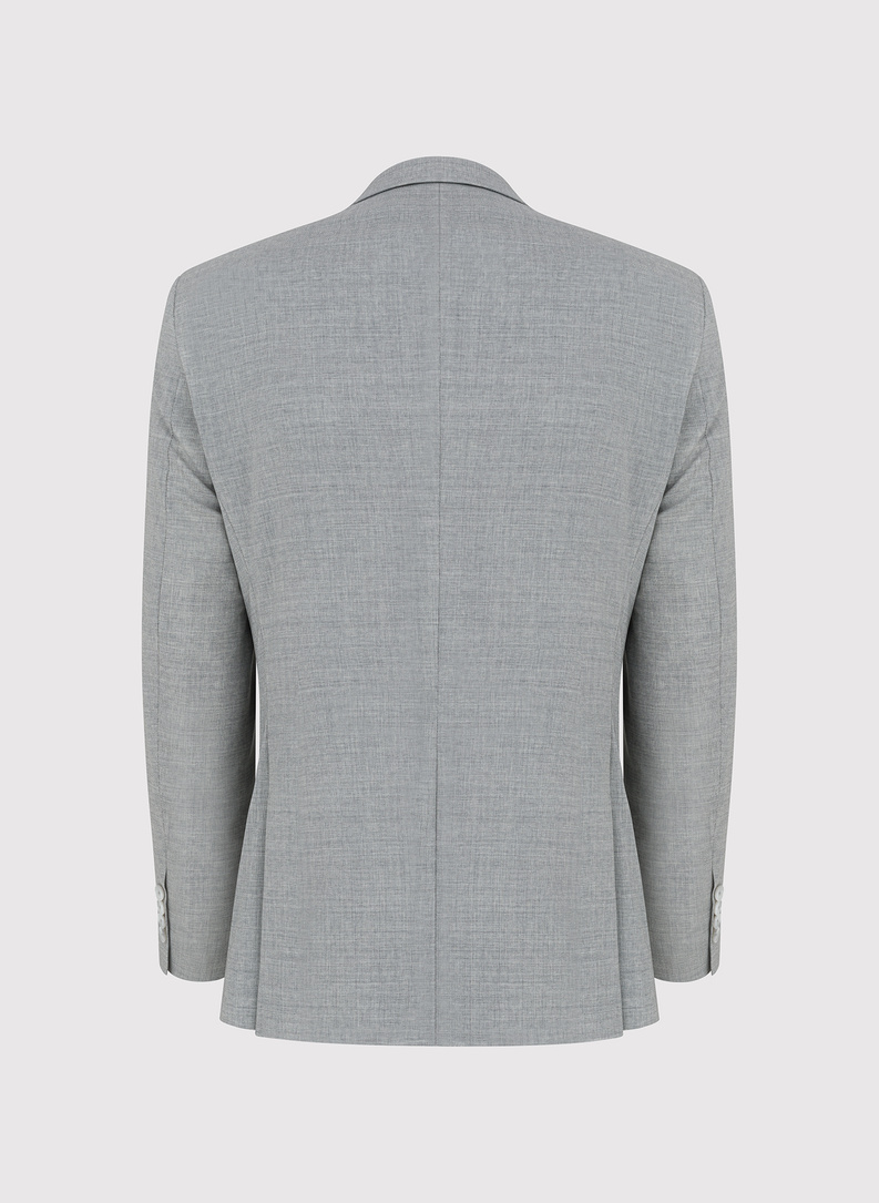 Szara marynarka męska z wełną