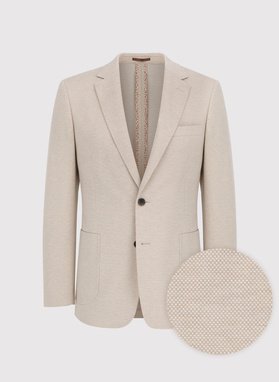 Casualowa marynarka męska w kolorze beżowym