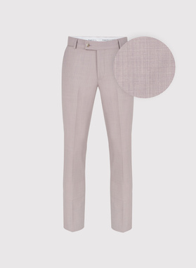 Gładki różowy garnitur męski