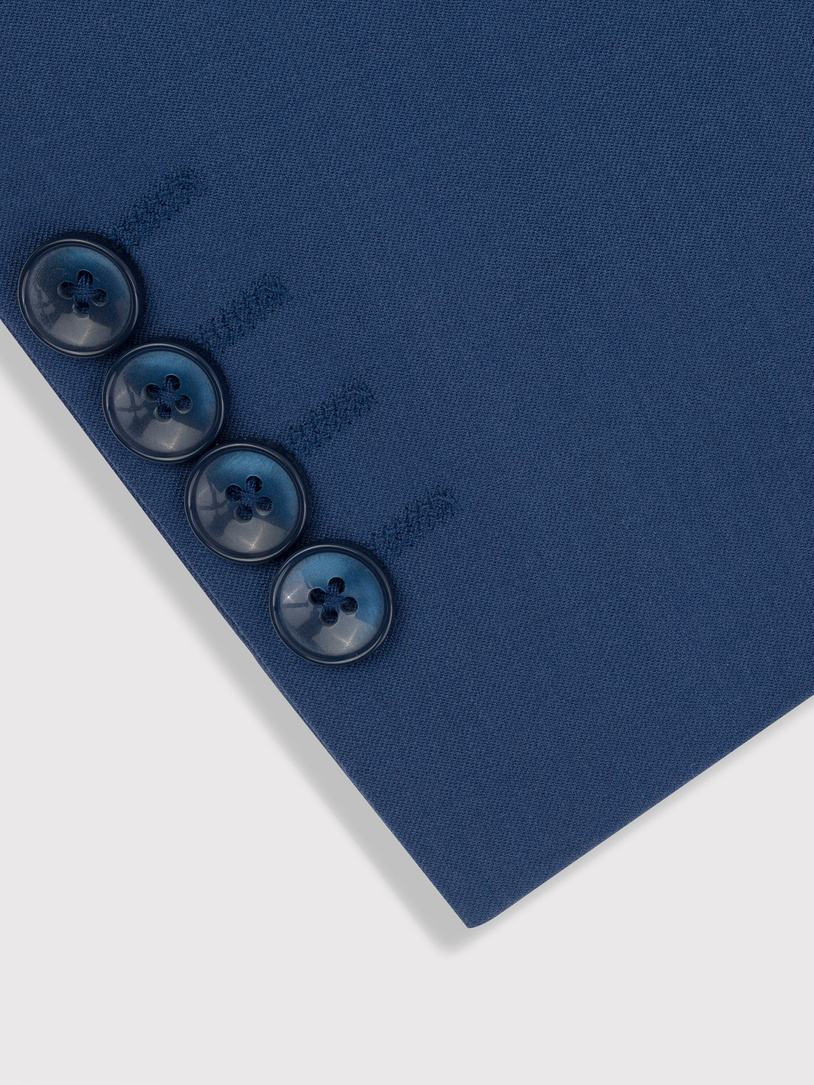 Wełniana marynarka garniturowa w kolorze niebieskim