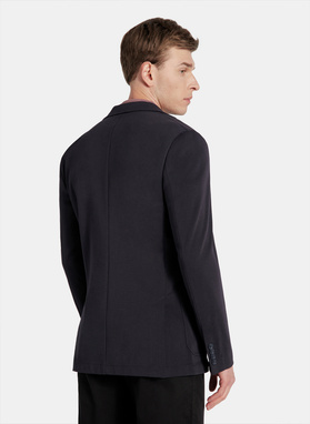 Granatowa dzianinowa marynarka męska