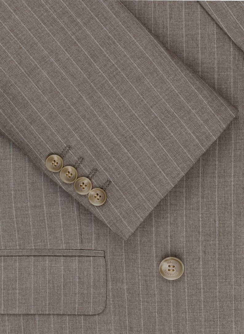 Dwuczęściowy garnitur męski w prążek