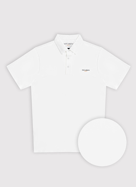 Biały t-shirt polo