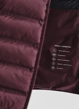 Fioletowa kurtka pikowana