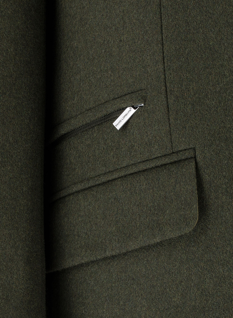 Płaszcz męski zielony P22WF-7X-009-Z-0