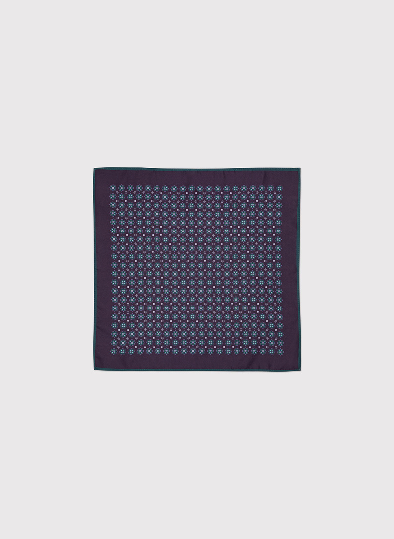 Fioletowa poszetka w mikrowzór