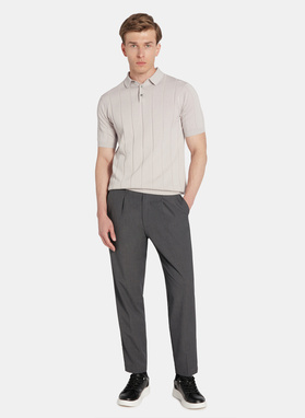 Szare casualowe spodnie męskie