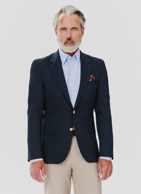 Granatowa casualowa marynarka męska