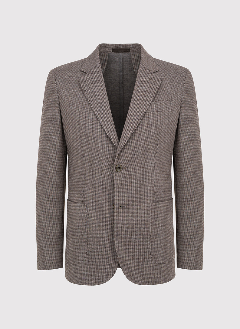 Szaro-brązowa marynarka męska