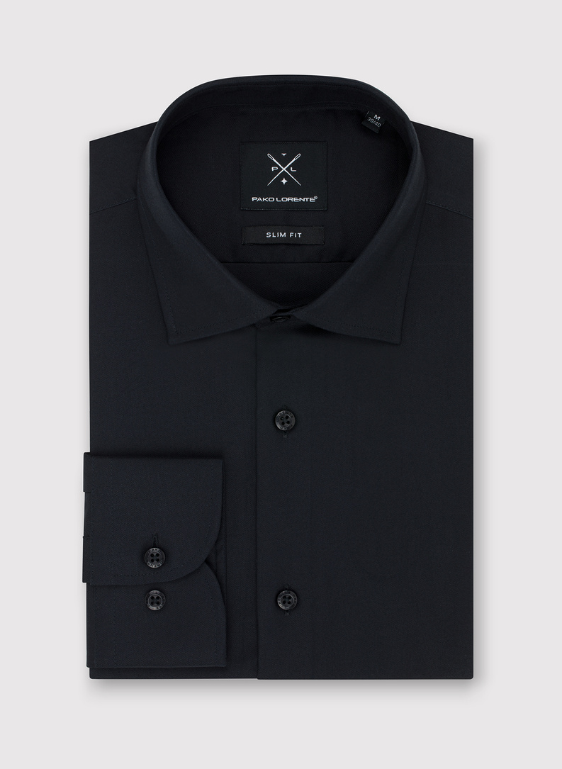 Czarna bawełniana koszula męska