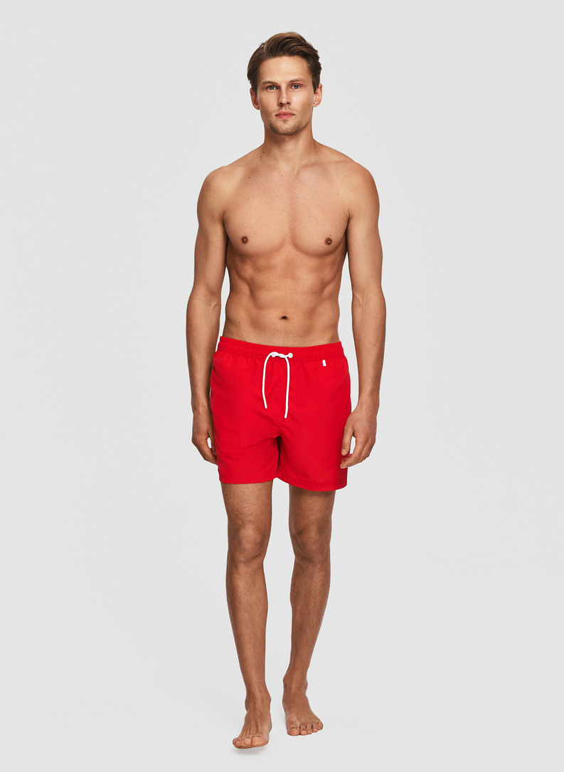 Czerwone szorty kąpielowe męskie