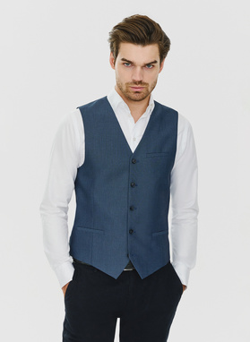 Granatowa kamizelka męska 