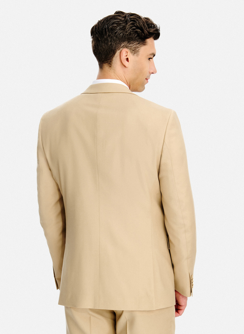 Ślubny wełniany garnitur męski