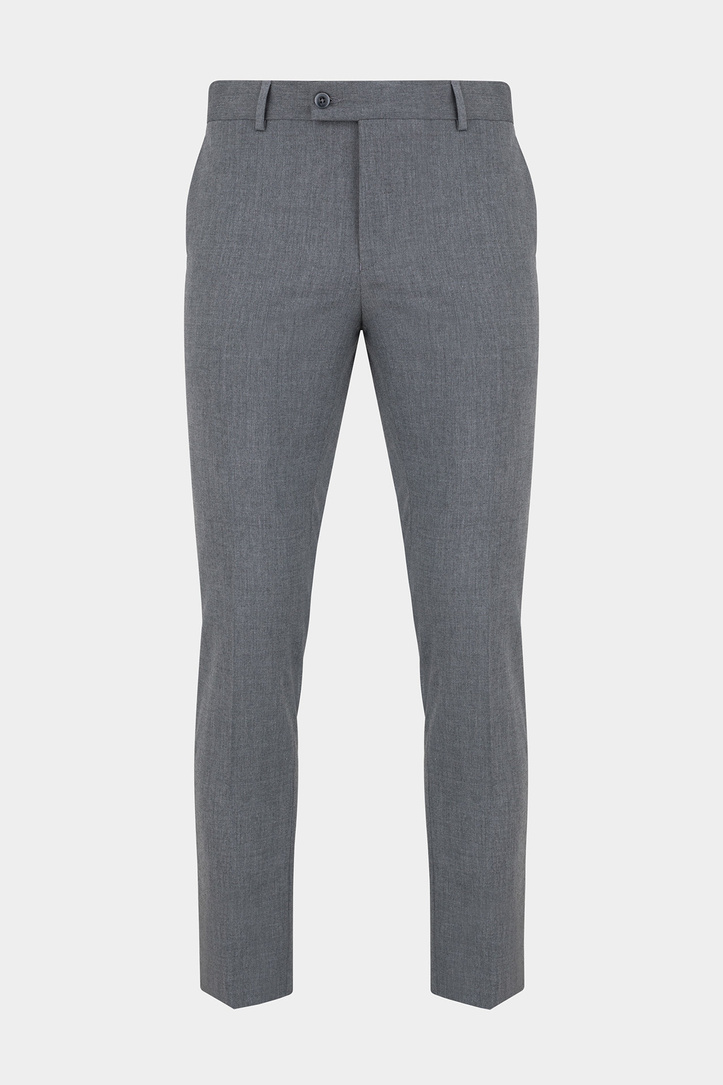 Szare spodnie garniturowe P22SF-6G-007-S-S