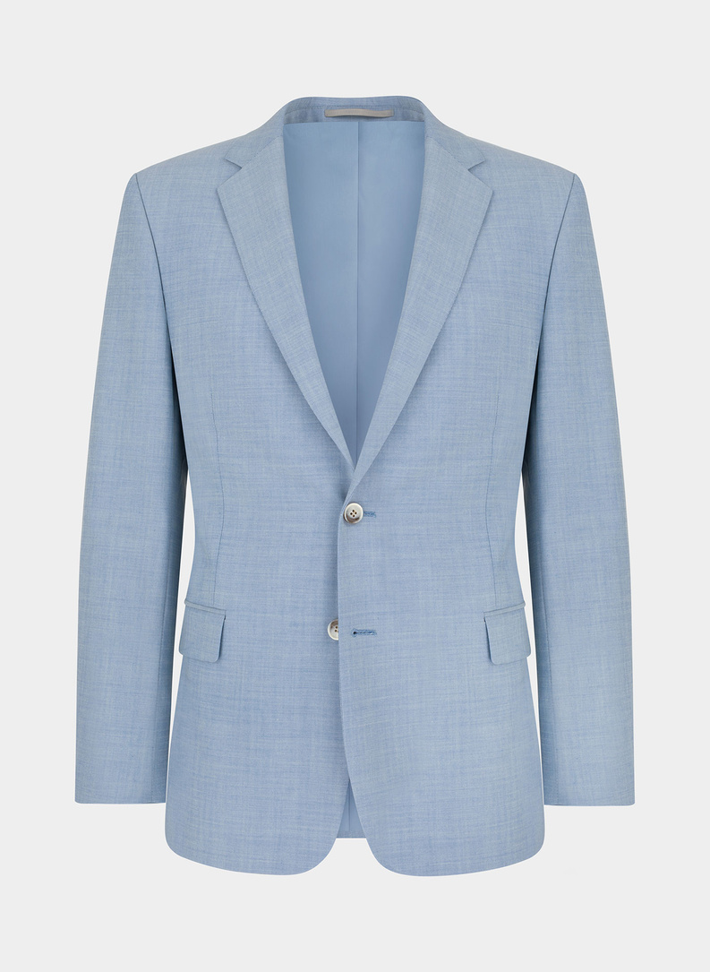 Niebieska marynarka garniturowa P22SP-3G-004-N-S