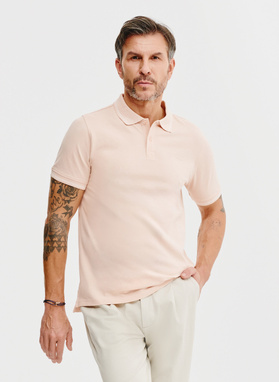 T-shirt polo w kolorze różowym