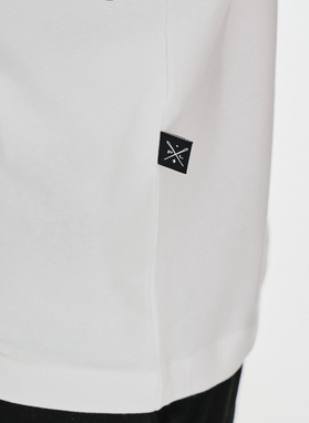 Biały gładki T-shirt Basic