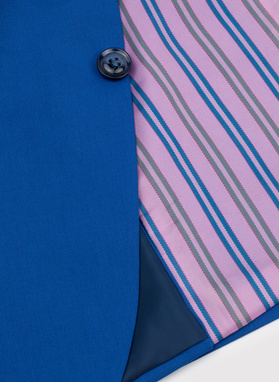 Niebieska marynarka garniturowa P22SF-3G-020-N-S