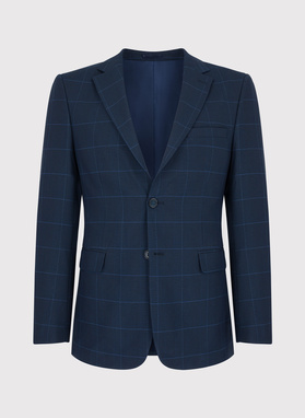 Granatowa marynarka garniturowa P22SF-3G-014-G-S