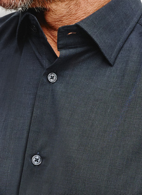 Bawełniana koszula męska w kolorze ciemnoszarym