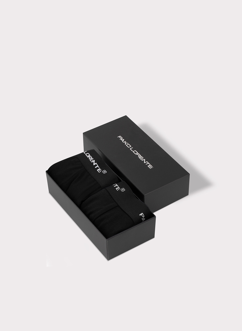 Męskie bokserki w kolorze czarnym zestaw 2 szt.