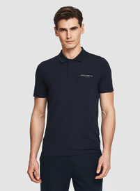 Granatowe polo męskie