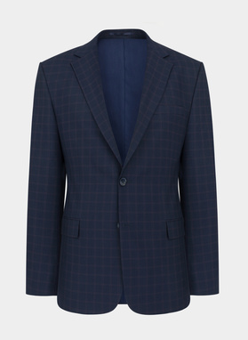 Granatowa marynarka garniturowa P22SF-3G-013-G-S