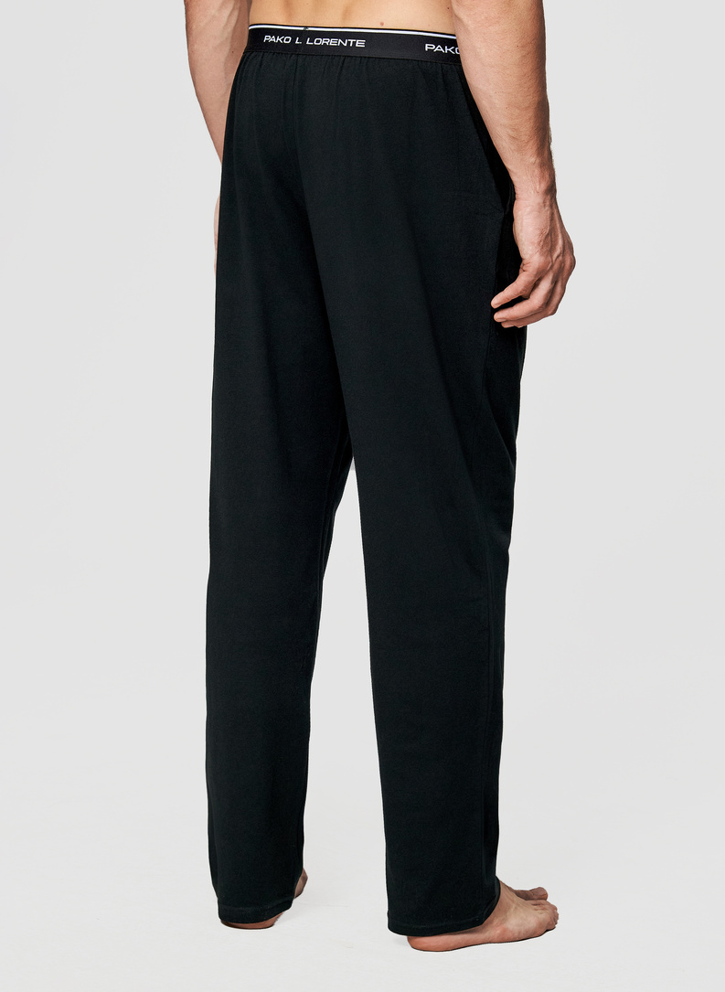 Czarne spodnie piżamowe