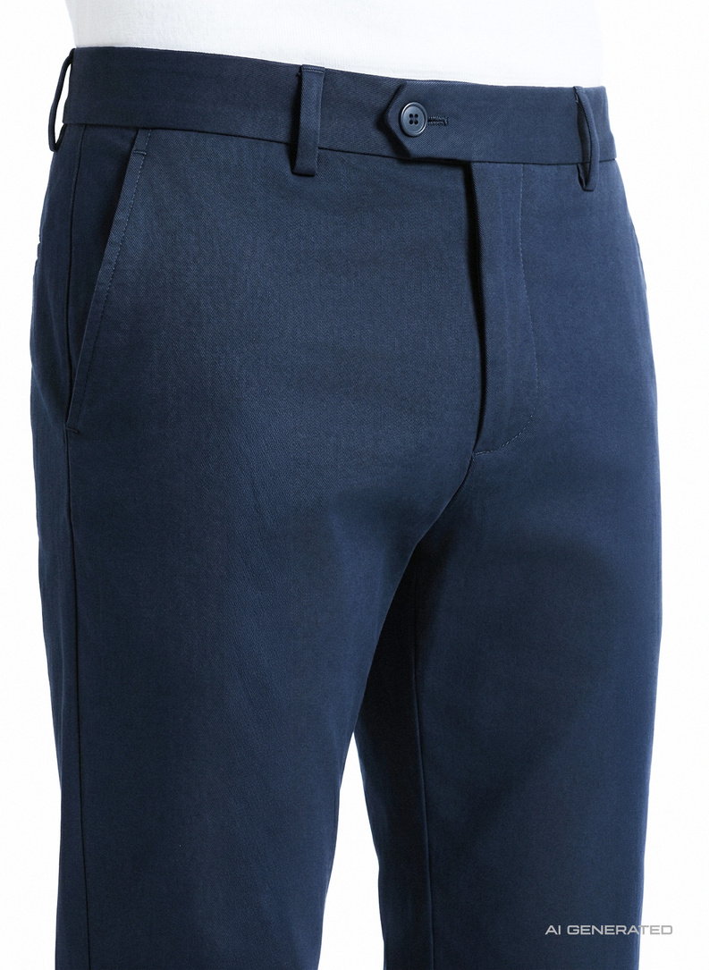 Granatowe spodnie casual