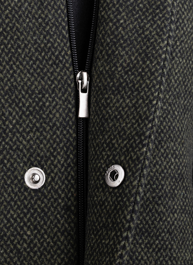 Płaszcz męski w kolorze zielonym